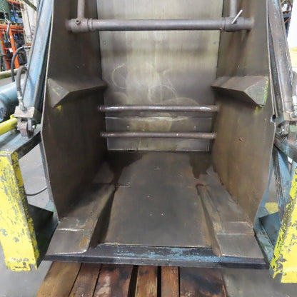 Custom Made 35.5" x 42 Deep Hydraulic Box Crate Bulk Material Tote Dumper 3PH