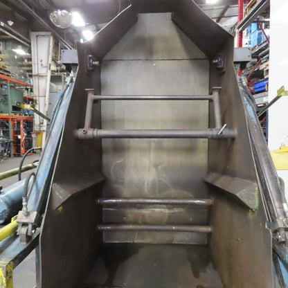 Custom Made 35.5" x 42 Deep Hydraulic Box Crate Bulk Material Tote Dumper 3PH