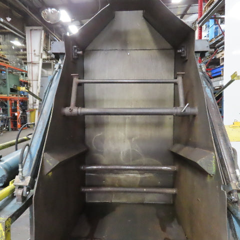 Custom Made 35.5" x 42 Deep Hydraulic Box Crate Bulk Material Tote Dumper 3PH