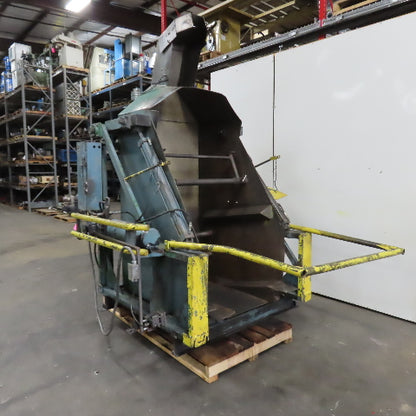 Custom Made 35.5" x 42 Deep Hydraulic Box Crate Bulk Material Tote Dumper 3PH