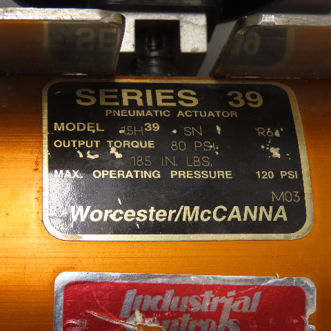 Westlock 5230NIEHKA0AN Icot 5000 Valve Positioner 18-24VDC W/ 15H39SNR6 Actuator