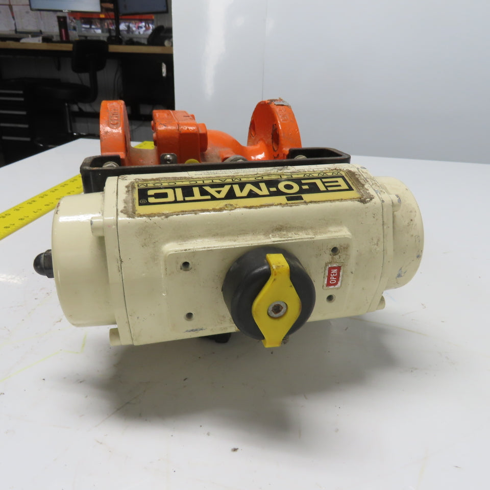 El-O-Matic ES 65-4/A/L2 Pneumatic Actuator Valve 2" DIPFA CD4MC/PFA