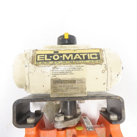 El-O-Matic ES 65-4/A/L2 Pneumatic Actuator Valve 2" DIPFA CD4MC/PFA