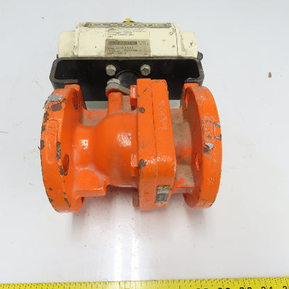 El-O-Matic ES 65-4/A/L2 Pneumatic Actuator Valve 2" DIPFA CD4MC/PFA