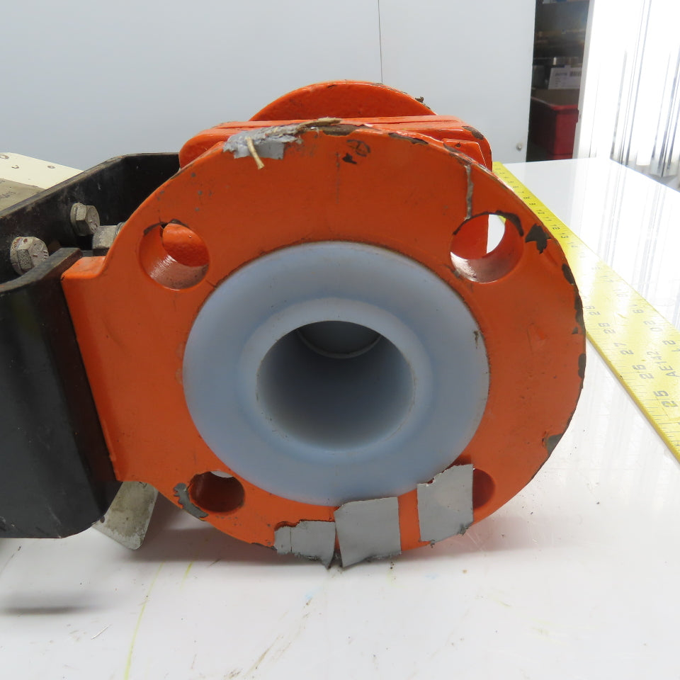 El-O-Matic ES 65-4/A/L2 Pneumatic Actuator Valve 2" DIPFA CD4MC/PFA