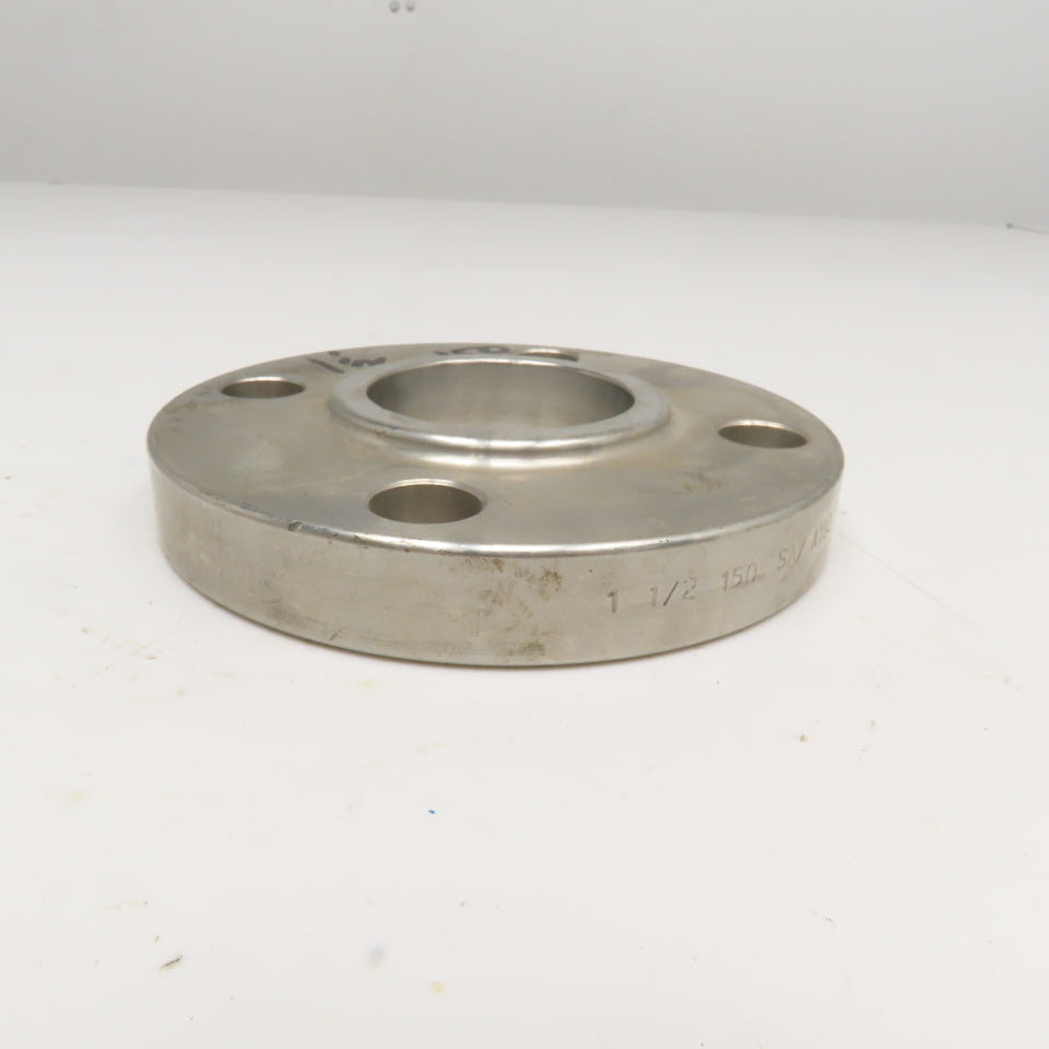 Echjay 1-1/2" Raised Face 150 Stainless Steel Butt Weld Flange F304/L B16.5