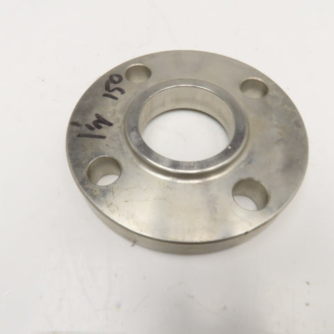 Echjay 1-1/2" Raised Face 150 Stainless Steel Butt Weld Flange F304/L B16.5