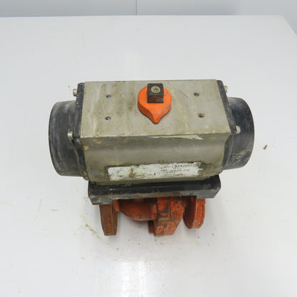 Bettis RPB1000-S* 120PSI Pneumatic Actuator Valve 2" DI/PFA CD4MCu/PFA