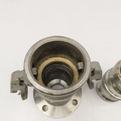 Autolok 733-DL 1-1/2" Flange Mount Stainless Steel Quick Clamp Camlock Assembly
