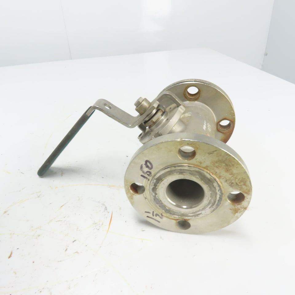 Velan 1-1/2" Ball Valve CF8M Seat MPTFE 720PSIG 316 Ball Stem 00313-SSEAE