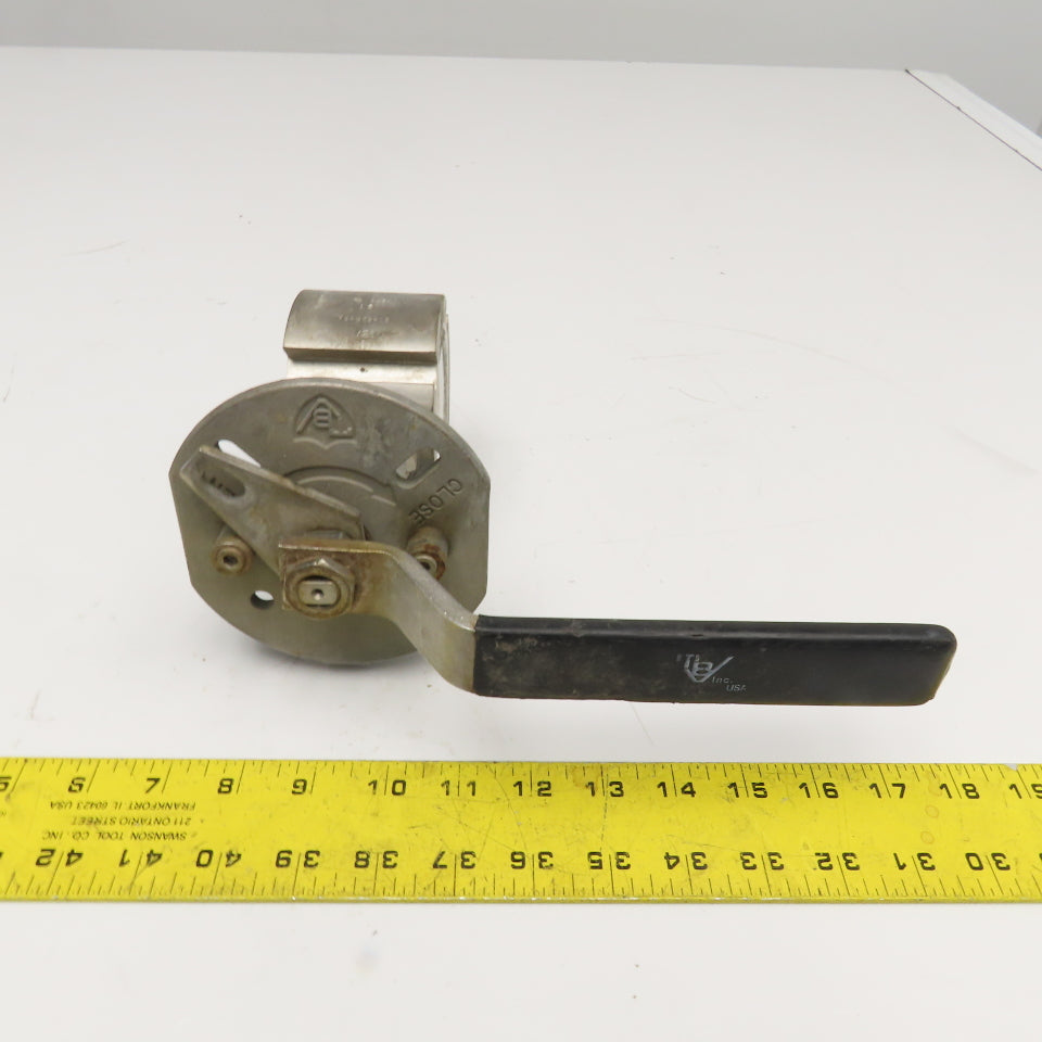 TBV 1-1/2" Ball Valve PTFE Liner No Flanges