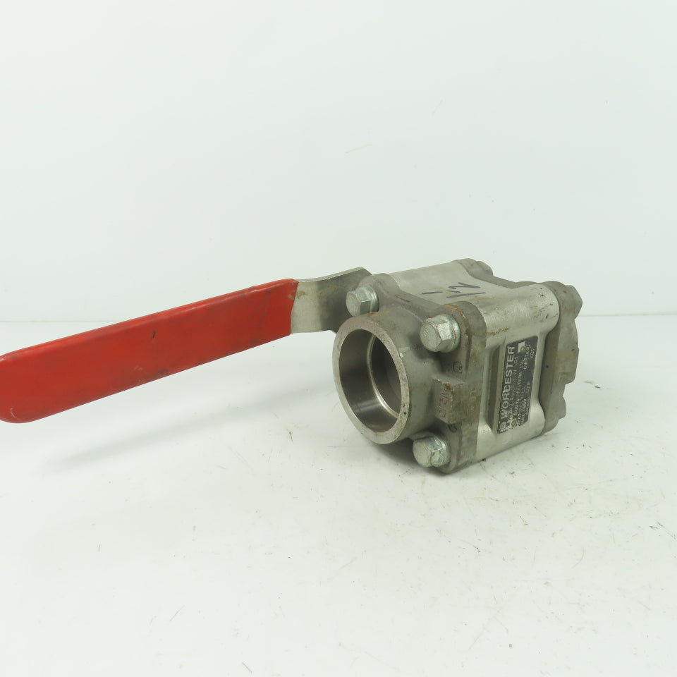 Worcester 4466PMSW 1-1/2" Ball valve CF8M Trim 316 Seat Polyfill CWP1440