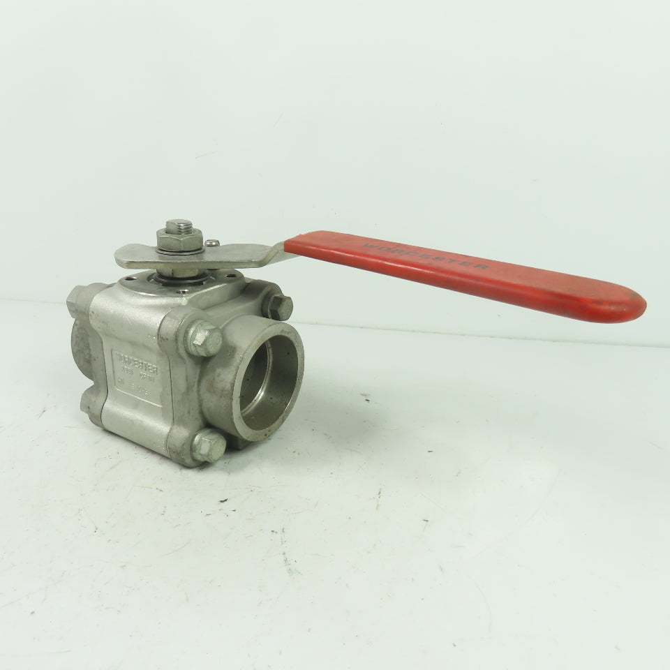 Worcester 4466PMSW 1-1/2" Ball valve CF8M Trim 316 Seat Polyfill CWP1440