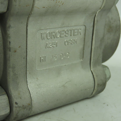 Worcester 4466PMSW 1-1/2" Ball valve CF8M Trim 316 Seat Polyfill CWP1440