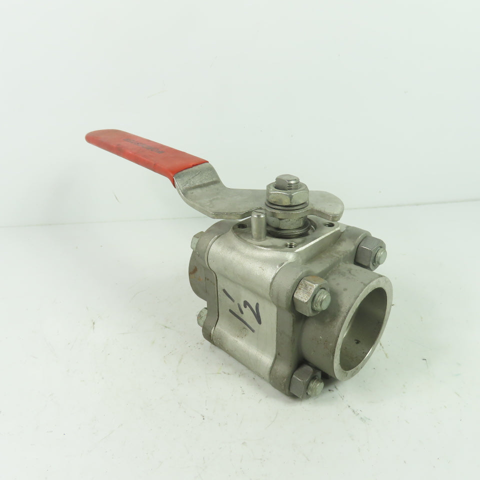 Worcester 4466PMSW 1-1/2" Ball valve CF8M Trim 316 Seat Polyfill CWP1440