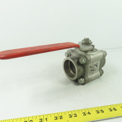 Worcester 4466PMSW 1-1/2" Ball valve CF8M Trim 316 Seat Polyfill CWP1440