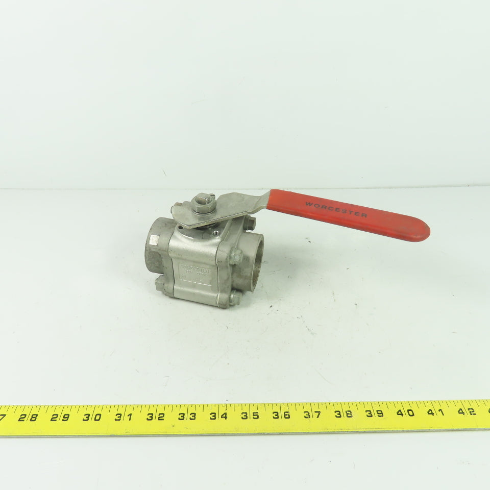 Worcester 4466PMSW 1-1/2" Ball valve CF8M Trim 316 Seat Polyfill CWP1440