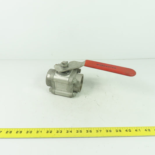 Worcester 4466PMSW 1-1/2" Ball valve CF8M Trim 316 Seat Polyfill CWP1440