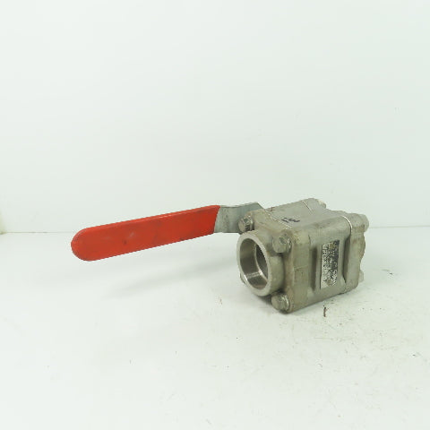 Worcester PT4466GGSW 1-1/2" Ball Valve CF8M Trim 316 Seat SS CWP1000