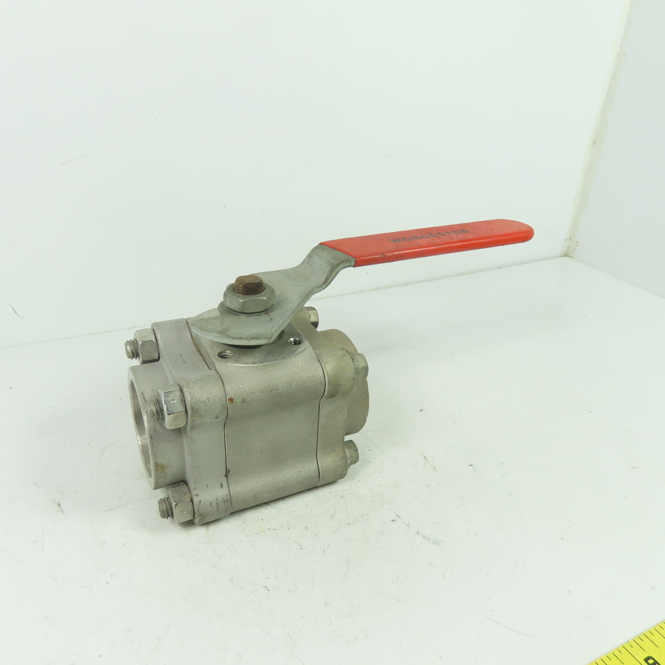 Worcester PT4466GGSW 1-1/2" Ball Valve CF8M Trim 316 Seat SS CWP1000