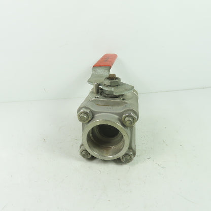 Worcester PT4466GGSW 1-1/2" Ball Valve CF8M Trim 316 Seat SS CWP1000