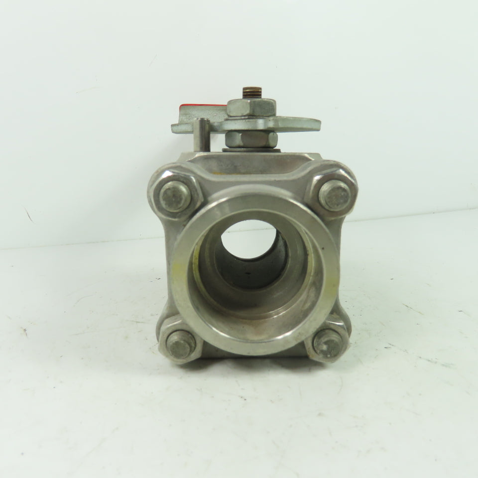 Worcester PT4466GGSW 1-1/2" Ball Valve CF8M Trim 316 Seat SS CWP1000