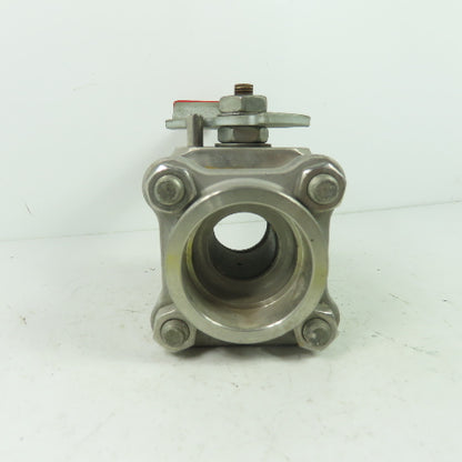 Worcester PT4466GGSW 1-1/2" Ball Valve CF8M Trim 316 Seat SS CWP1000
