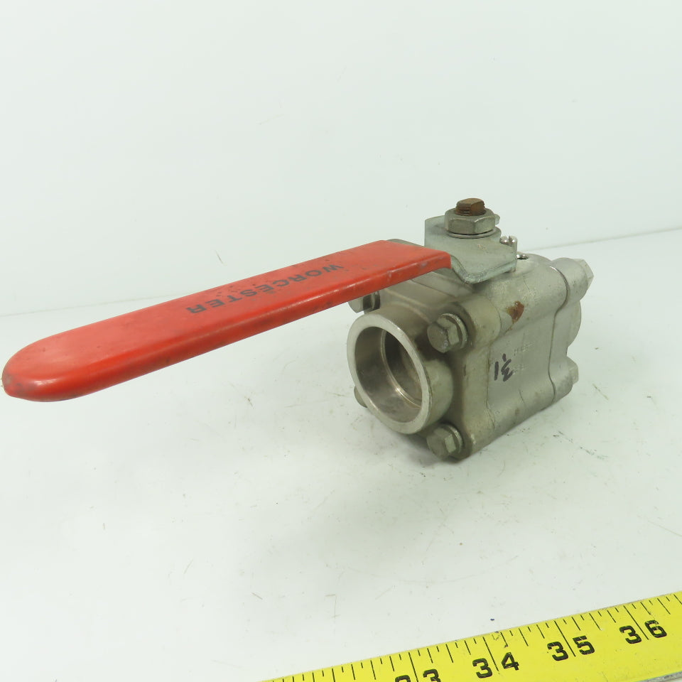 Worcester PT4466GGSW 1-1/2" Ball Valve CF8M Trim 316 Seat SS CWP1000