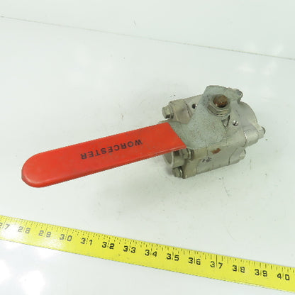 Worcester PT4466GGSW 1-1/2" Ball Valve CF8M Trim 316 Seat SS CWP1000