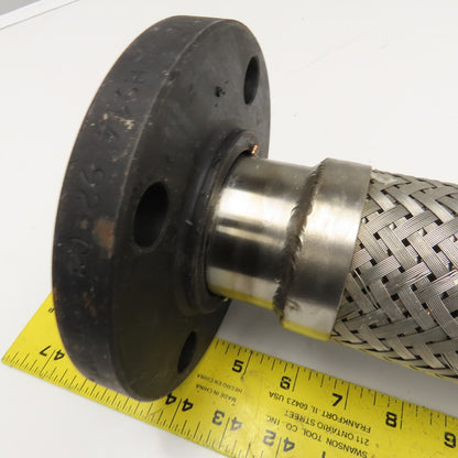 2-1/2" x 2" Flange Flexible Braided Stainless Steel Adaptor Union 12"