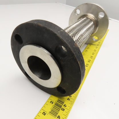2-1/2" x 2" Flange Flexible Braided Stainless Steel Adaptor Union 12"