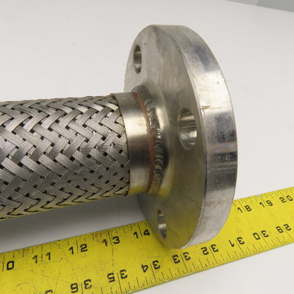 2-1/2" x 2" Flange Flexible Braided Stainless Steel Adaptor Union 12"