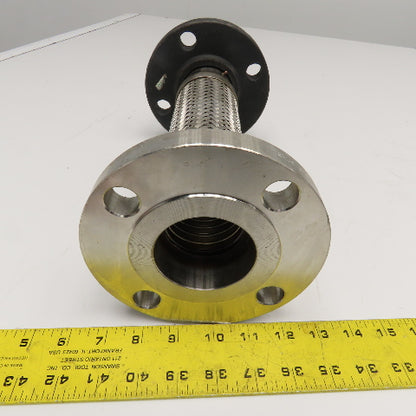 2-1/2" x 2" Flange Flexible Braided Stainless Steel Adaptor Union 12"