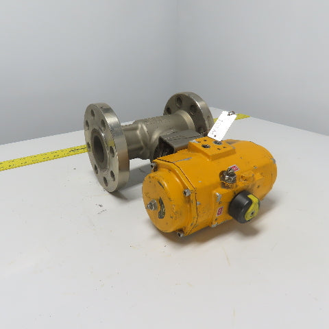 El-O-Matic ES0100.02A04A.19K0 Pneumatic Valve Actuator 116PSI W/ 2" Ball Valve