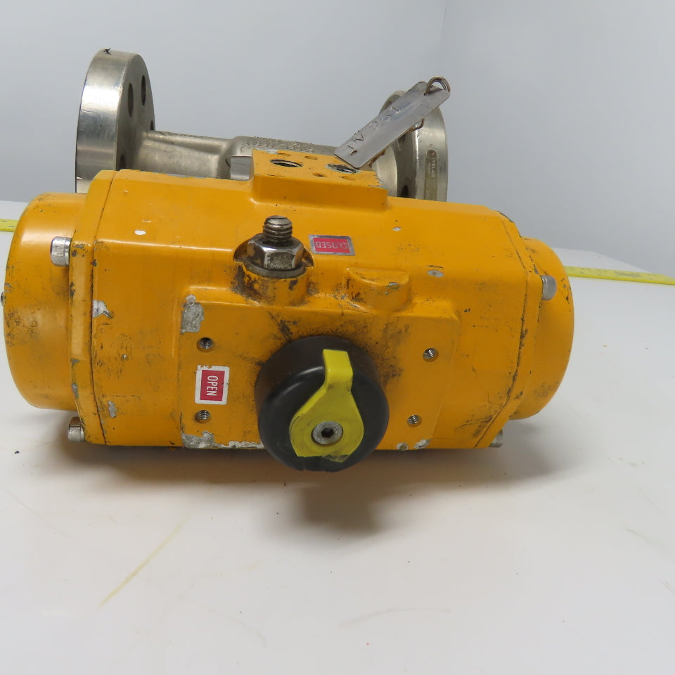 El-O-Matic ES0100.02A04A.19K0 Pneumatic Valve Actuator 116PSI W/ 2" Ball Valve