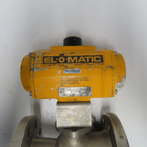 El-O-Matic ES0100.02A04A.19K0 Pneumatic Valve Actuator 116PSI W/ 2" Ball Valve