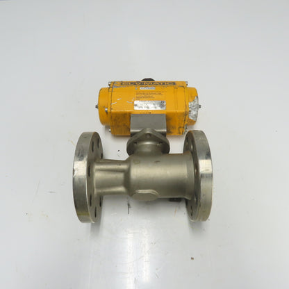 El-O-Matic ES0100.02A04A.19K0 Pneumatic Valve Actuator 116PSI W/ 2" Ball Valve
