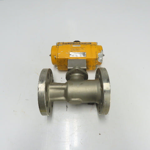 El-O-Matic ES0100.02A04A.19K0 Pneumatic Valve Actuator 116PSI W/ 2" Ball Valve