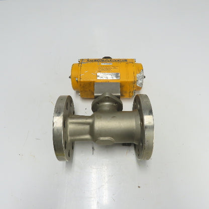 El-O-Matic ES0100.02A04A.19K0 Pneumatic Valve Actuator 116PSI W/ 2" Ball Valve