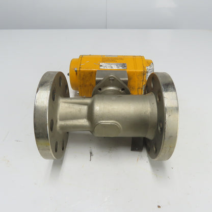 El-O-Matic ES0100.02A04A.19K0 Pneumatic Valve Actuator 116PSI W/ 2" Ball Valve