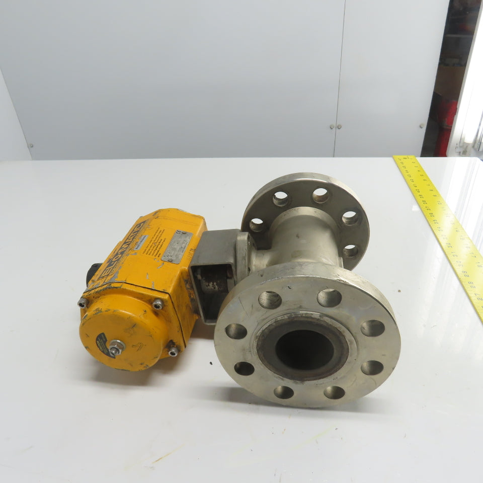 El-O-Matic ES0100.02A04A.19K0 Pneumatic Valve Actuator 116PSI W/ 2" Ball Valve