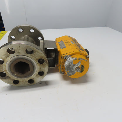 El-O-Matic ES0100.02A04A.19K0 Pneumatic Valve Actuator 116PSI W/ 2" Ball Valve