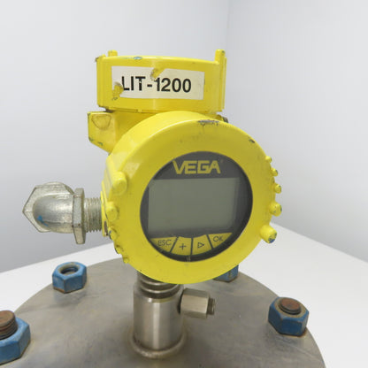 Vega PS62.UXDAM5HDNBK Vegapuls62 Flanged Radar Level Sensor Transmitter 12-36VDC