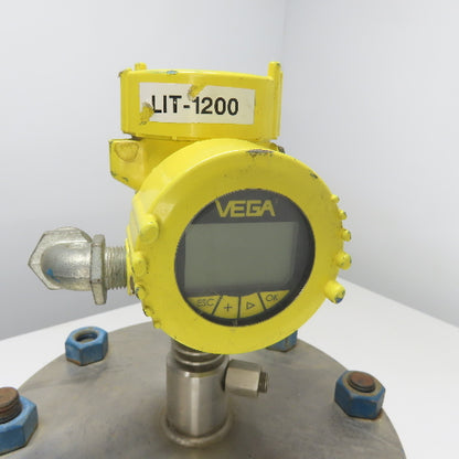 Vega PS62.UXDAM5HDNBK Vegapuls62 Flanged Radar Level Sensor Transmitter 12-36VDC