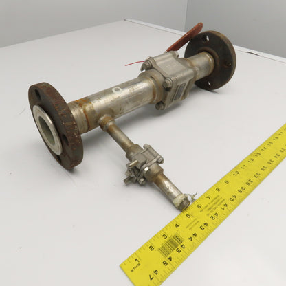 Flowserve 2 4466RTSW R2 2" Stainless Steel Flange Fit Pipe Assembly 20" OAL