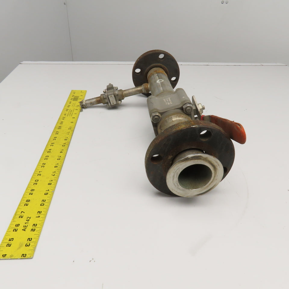 Flowserve 2 4466RTSW R2 2" Stainless Steel Flange Fit Pipe Assembly 20" OAL