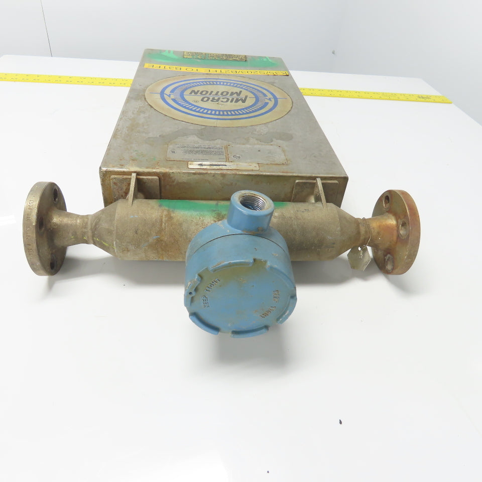 Micro Motion DS100S128SU Stainless Mass Flow Sensor -240 to 204°C 2250PSIG Tube