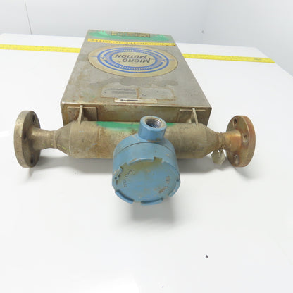 Micro Motion DS100S128SU Stainless Mass Flow Sensor -240 to 204°C 2250PSIG Tube