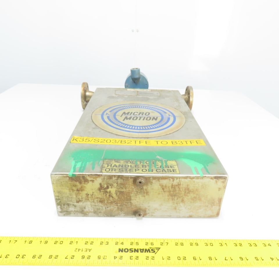 Micro Motion DS100S128SU Stainless Mass Flow Sensor -240 to 204°C 2250PSIG Tube