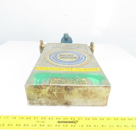 Micro Motion DS100S128SU Stainless Mass Flow Sensor -240 to 204°C 2250PSIG Tube